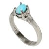 Bague en Argent Persan pour Femme avec Turquoise de Neyshabur Mana