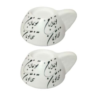 Set of 2 Pottery Tealight Candle Holder Model Beman