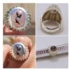 Persian Dendritic Agate Shajar Silver Ring for Men Arya