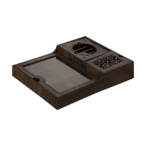 Boîte de Rangement pour Sachets de Thé en Bois avec Chauffe-Sachet Hamta