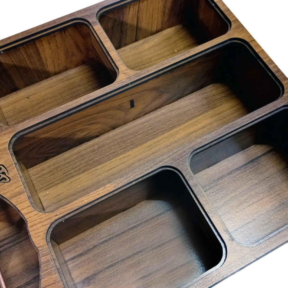 Boîte de Rangement pour Sachets de Thé en Bois avec Chauffe-Sachet Janan