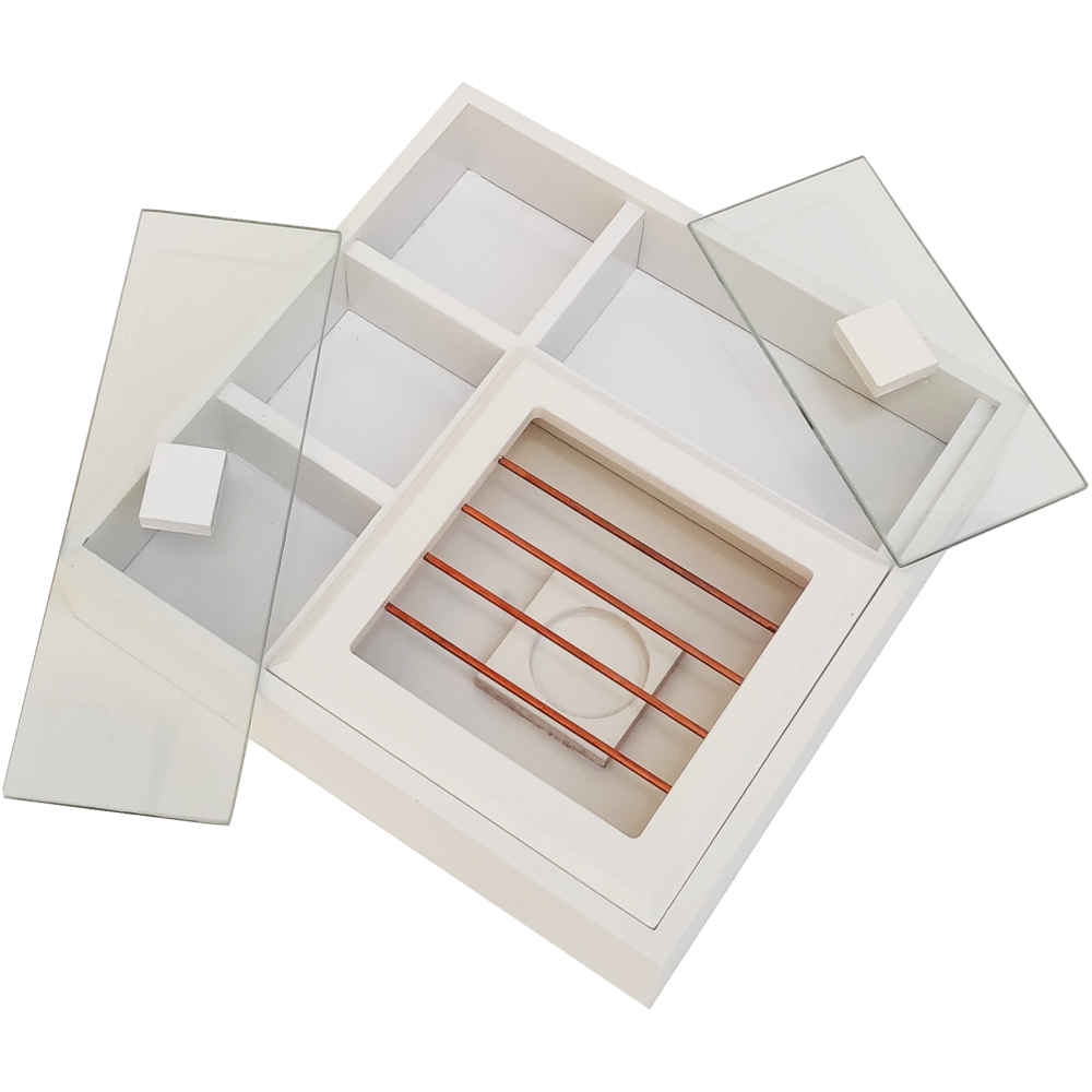 Boîte de Rangement pour Sachets de Thé en Bois avec Chauffe-Sachet Maral