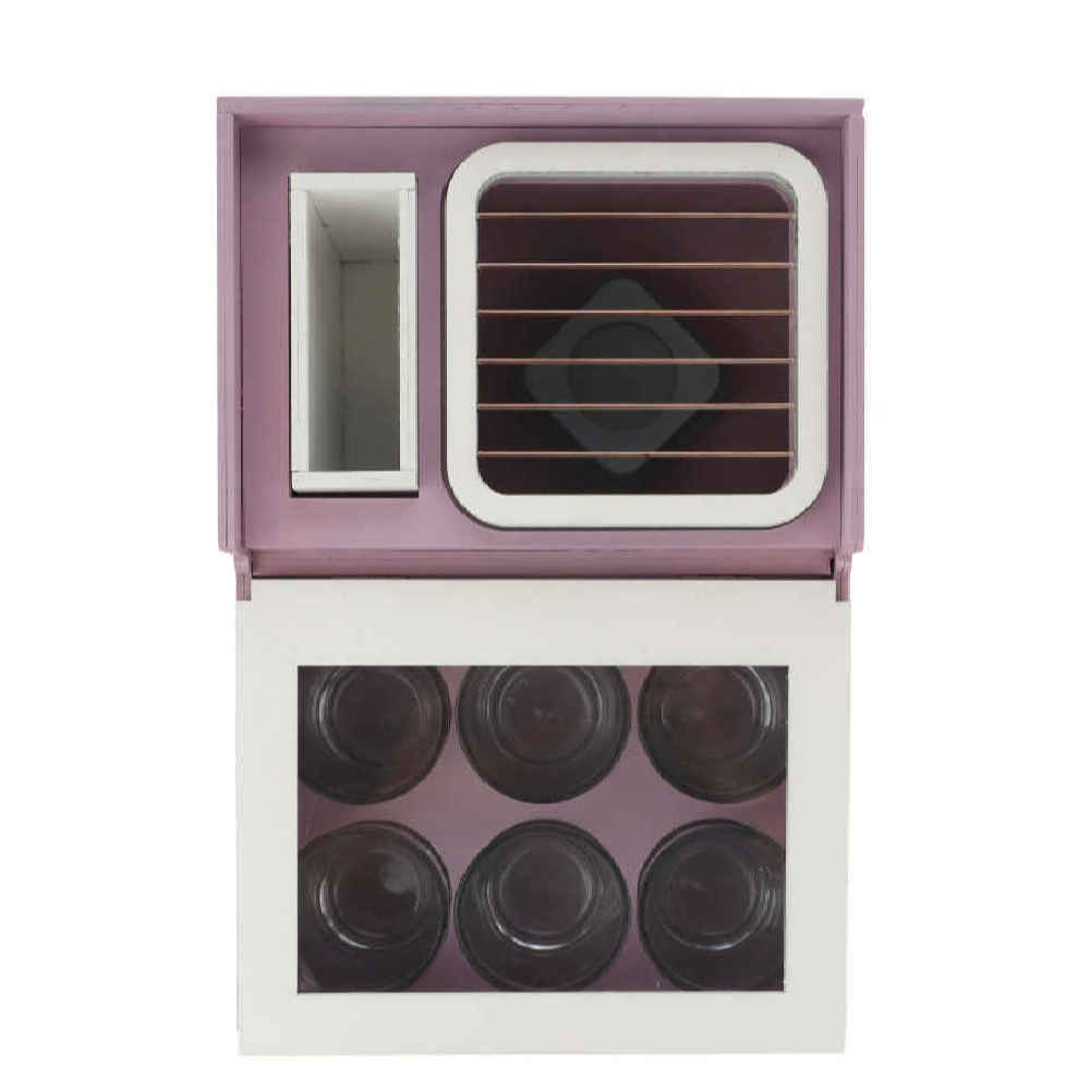 Boîte de Rangement pour Sachets de Thé en Bois avec Chauffe-Sachet Toranj