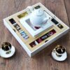 Boîte de Rangement pour Sachets de Thé en Bois avec Chauffe-Sachet Yasna