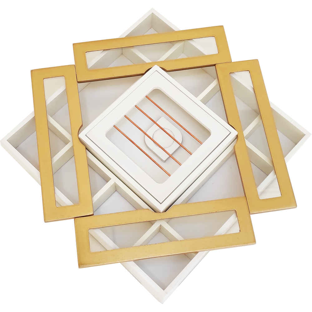 Boîte de Rangement pour Sachets de Thé en Bois avec Chauffe-Sachet Yasna