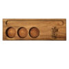 Porte-bougie en bois rustique décor de table persan Doost