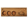 Porte-bougie en bois rustique décor de table persan Sher