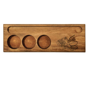 Porte-bougie en bois rustique décor de table persan Van Yakad