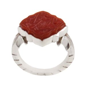 Bague en argent Aqeeq yéménite islamique pour hommes – Ya Zahra