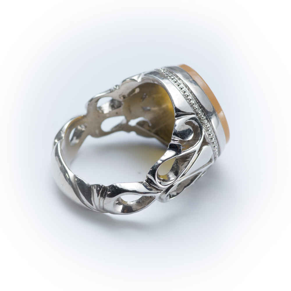 Bague en argent Aqeeq yéménite islamique pour hommes – Al Ikhlas