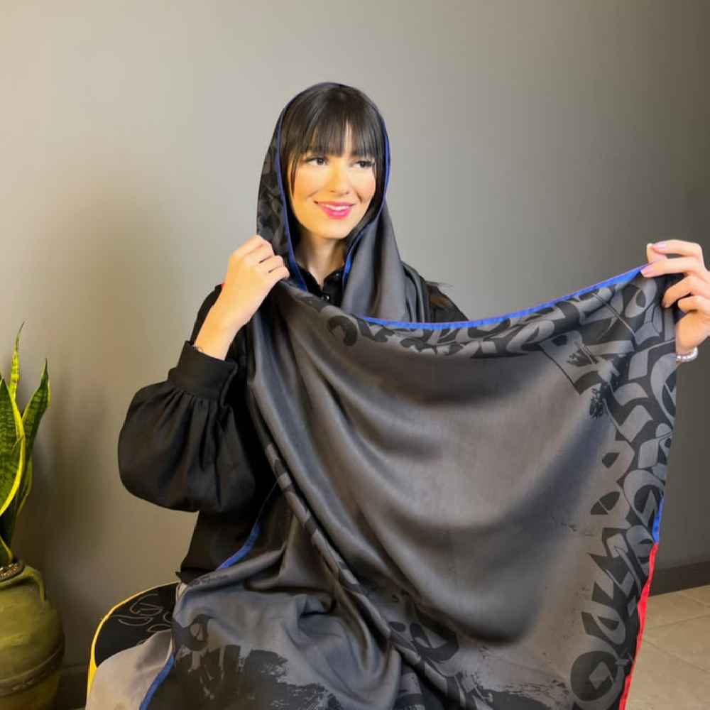 Châle Persan Imprimé Artistique & Léger Majnoun