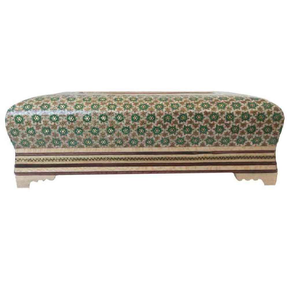 Couvercle de boîte à mou tissues en bois persan fait main – Khatamkari Peyman