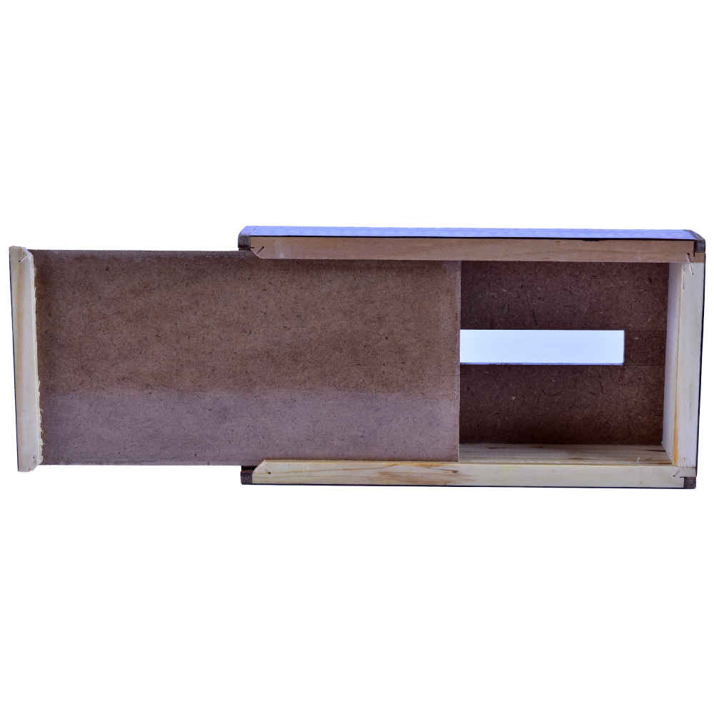 Couvercle de boîte à mou tissues en bois persan fait main – Khatamkari Sorena