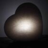 Lampe de sel en forme de cœur – design artisanal