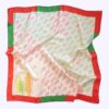 Foulard Miniature en Soie pour Femme - Motif Artistique, Luxueux et Vibrant Paeezan
