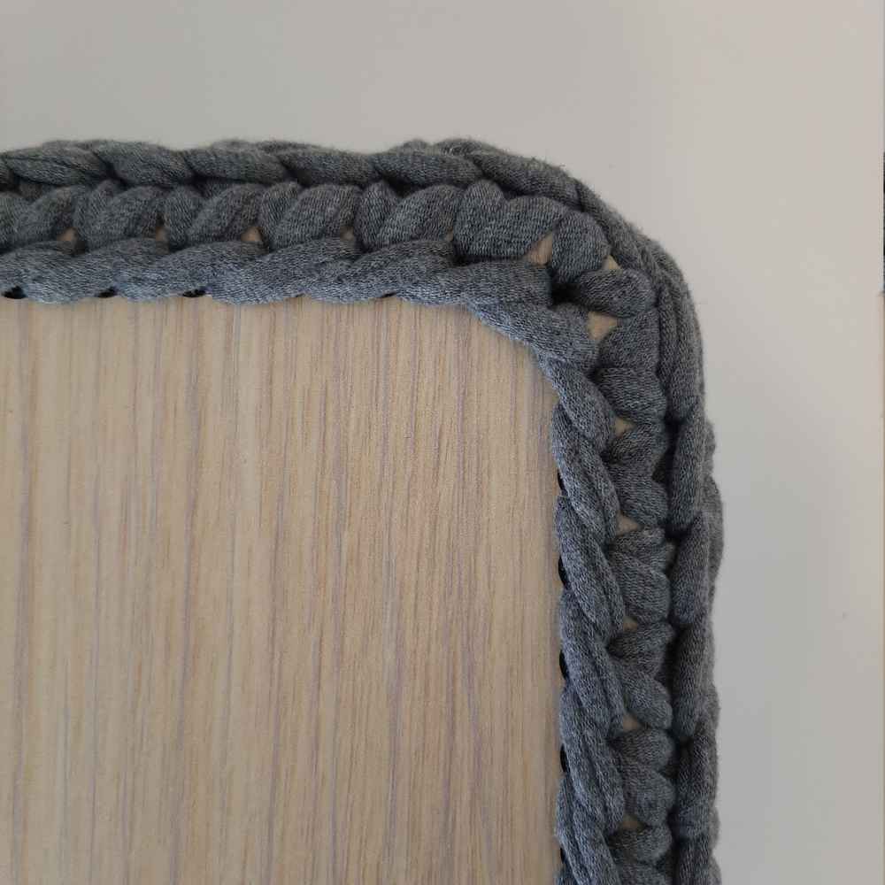 Ensemble de 3 paniers de rangement en crochet modèle Flower