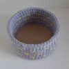 Ensemble de 3 paniers de rangement en crochet modèle Lemon