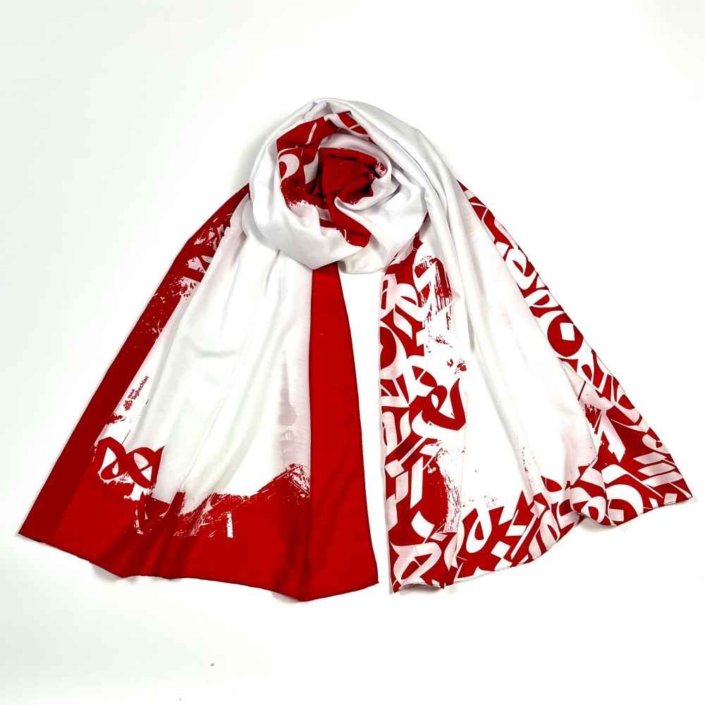 Châle Persan Imprimé Artistique & Léger Majnoun