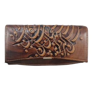Portefeuille long en cuir persan pour femmes avec Design Jahan