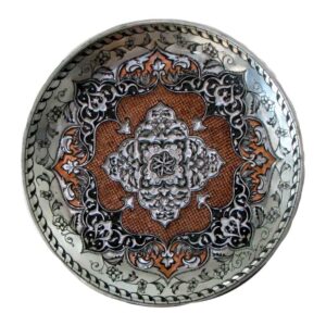 Assiette Décorative Persane en Cuivre Gravée Hadi