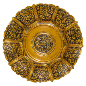 Assiette Décorative Persane en Cuivre Gravée Rima