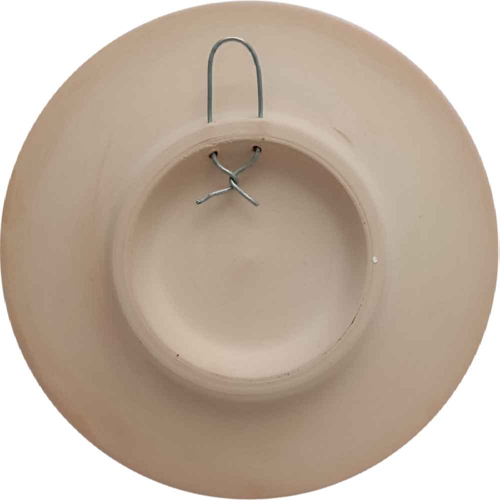 Assiette Décorative en Céramique Peinte à la Main Poème Persan