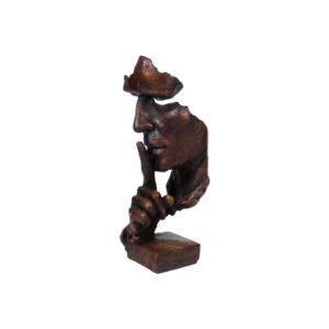 Figurine décorative du silence – Sculpture d’art de méditation sereine