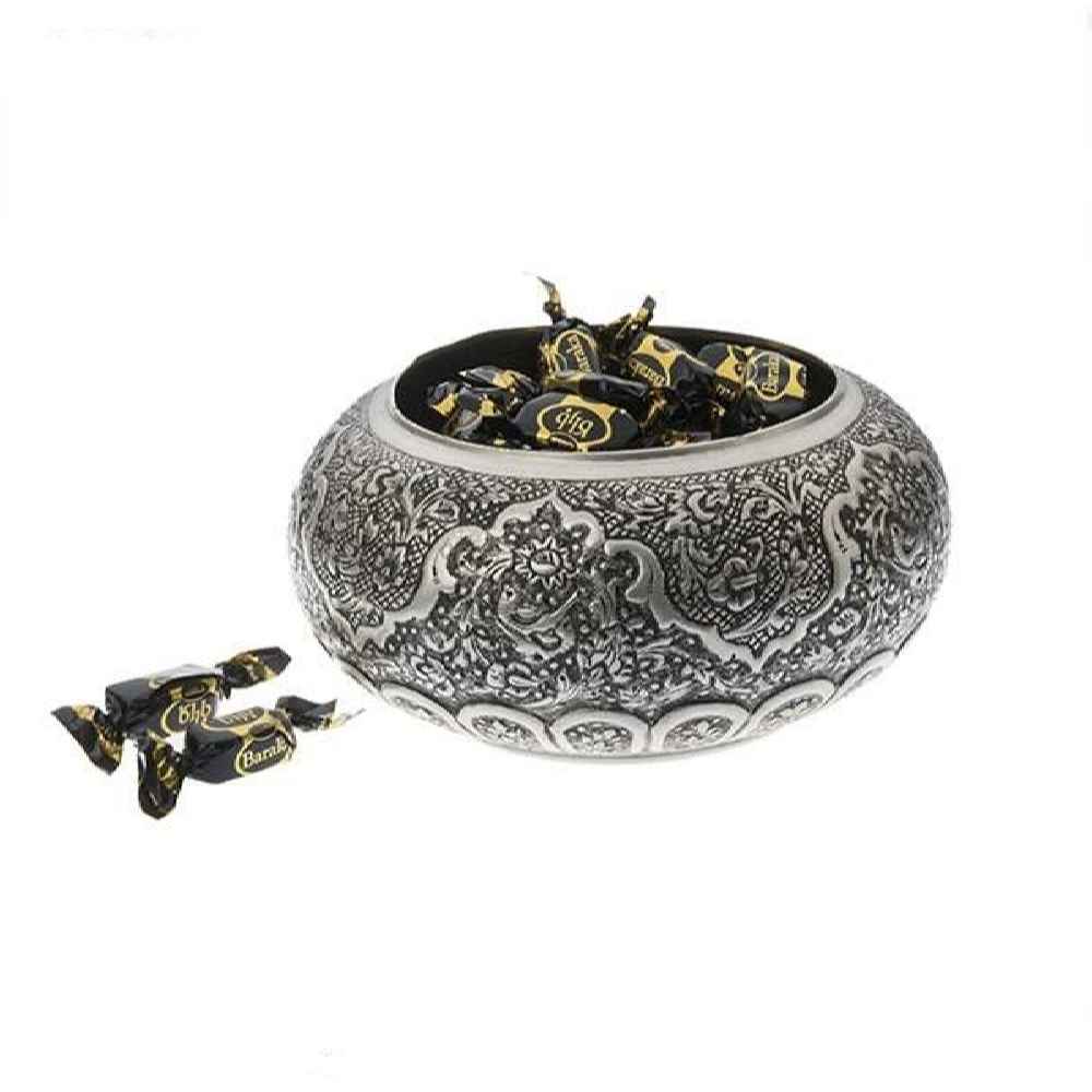 Sucrier persan artisanal en cuivre gravé Nima