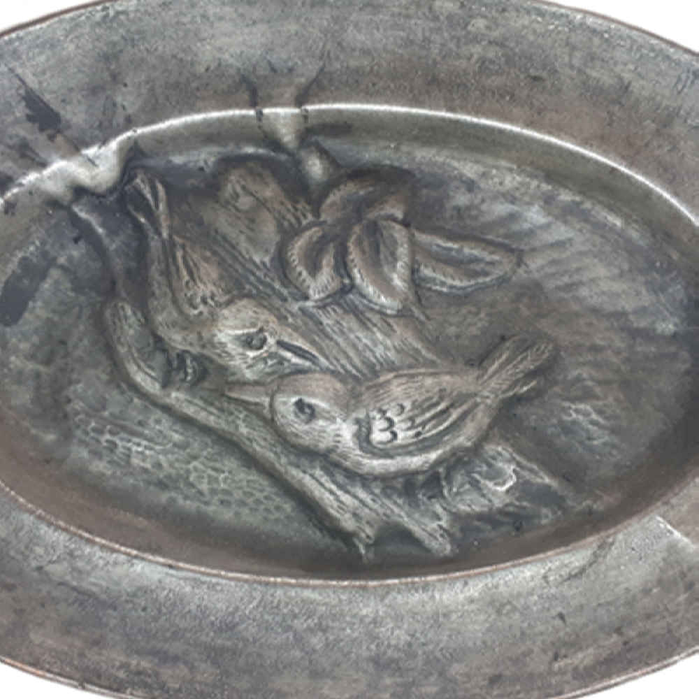 Plateau en cuivre décoratif gravé à la main avec art artisanal persan Barjasteh