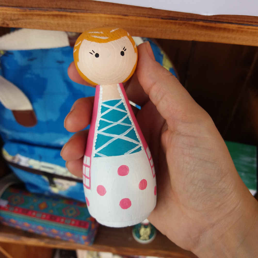 Poupées en Bois au Crochet Fait Main – Cowboys | Figurines Rustiques du Far West