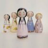 Poupées en Bois au Crochet Fait Main – Personnages de Contes de Fées | Jouets en Bois Enchanteurs