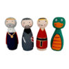Poupées en Bois au Crochet Fait Main – Game of Thrones | Personnages Fantastiques en Bois Personnalisés