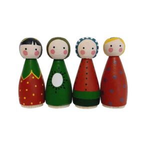 Poupées en Bois au Crochet Fait Main – Coccinelles | Figurines en Bois sur le Thème de la Nature