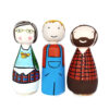 Poupées en Bois au Crochet Fait Main – Ma Famille | Figurines en Bois Personnalisées