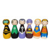 Poupées en Bois au Crochet Fait Main – Super Héros | Figurines en Bois Personnalisables