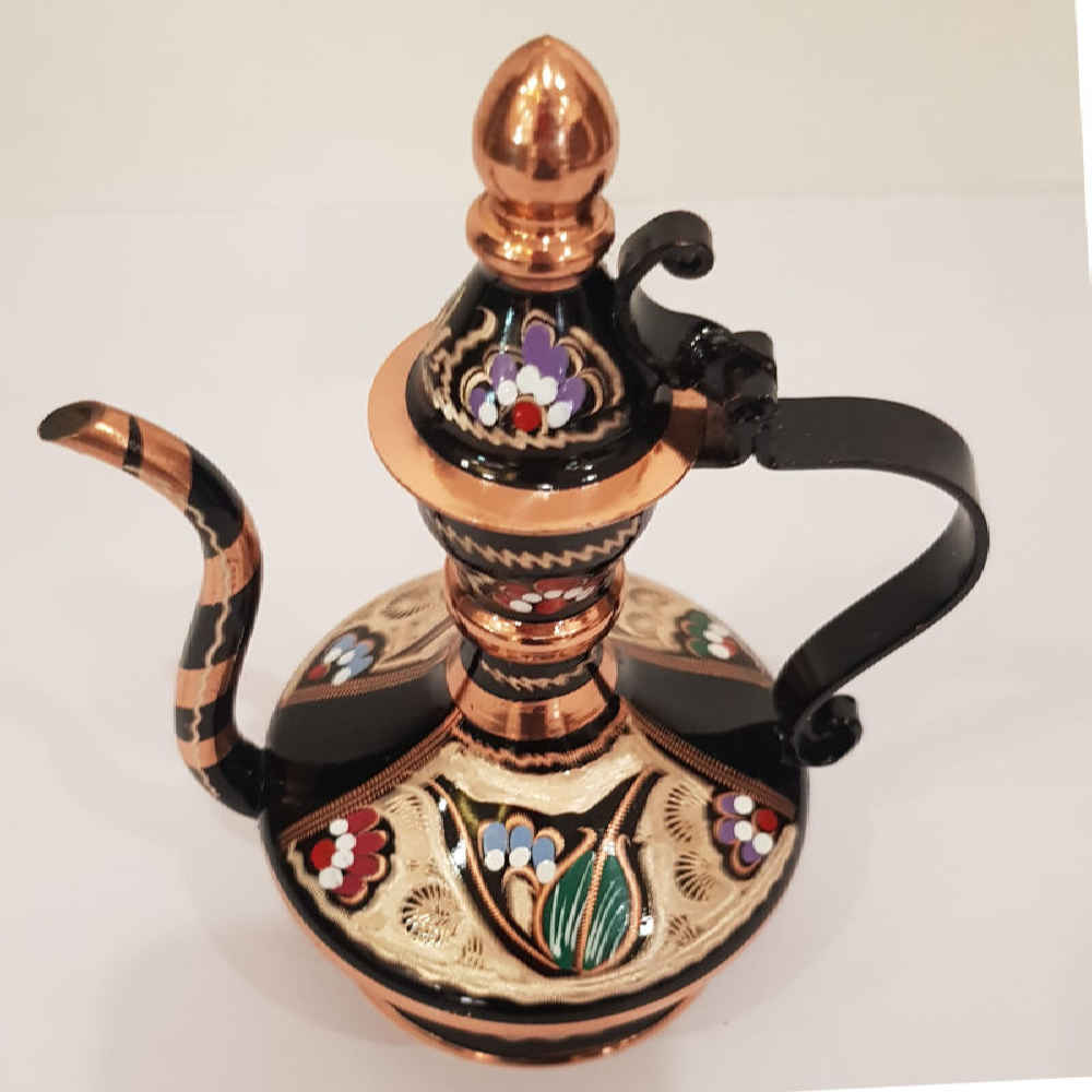 Flacon à eau de rose en cuivre persan – Modèle Nazli