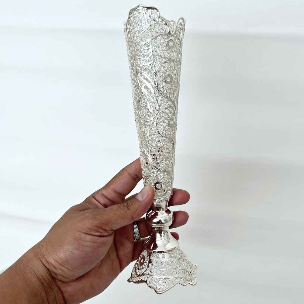 Vase décoratif en filigrane persan fait main Zina