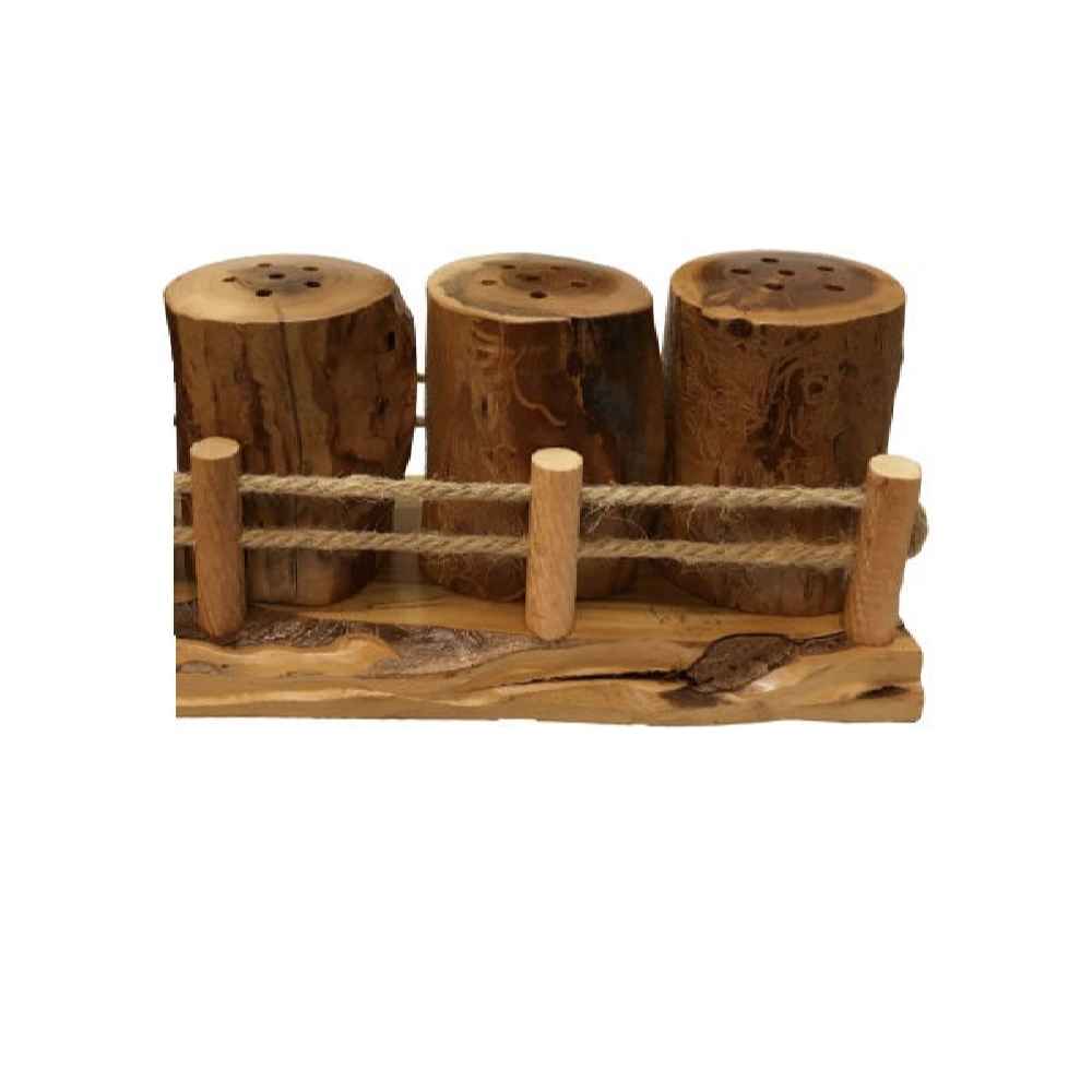 Ensemble de salières et poivrières en bois Paradise