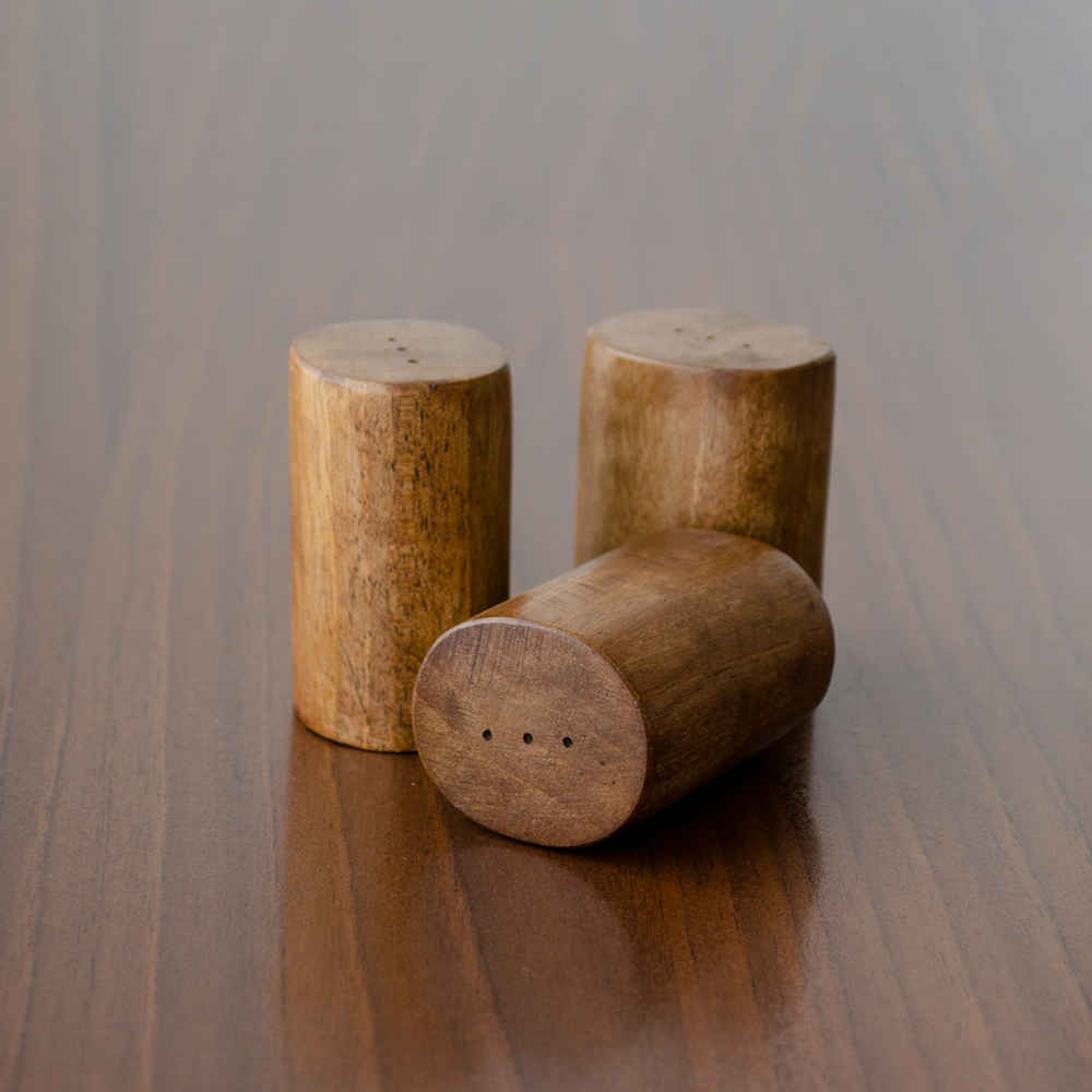 Ensemble de salières et poivrières en bois Tara