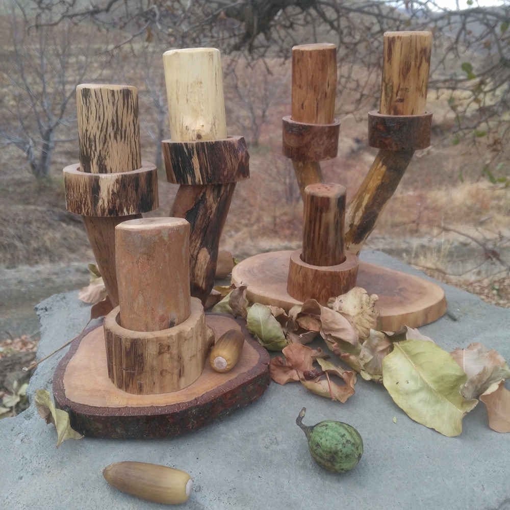 Ensemble de salières et poivrières en bois Tarlan