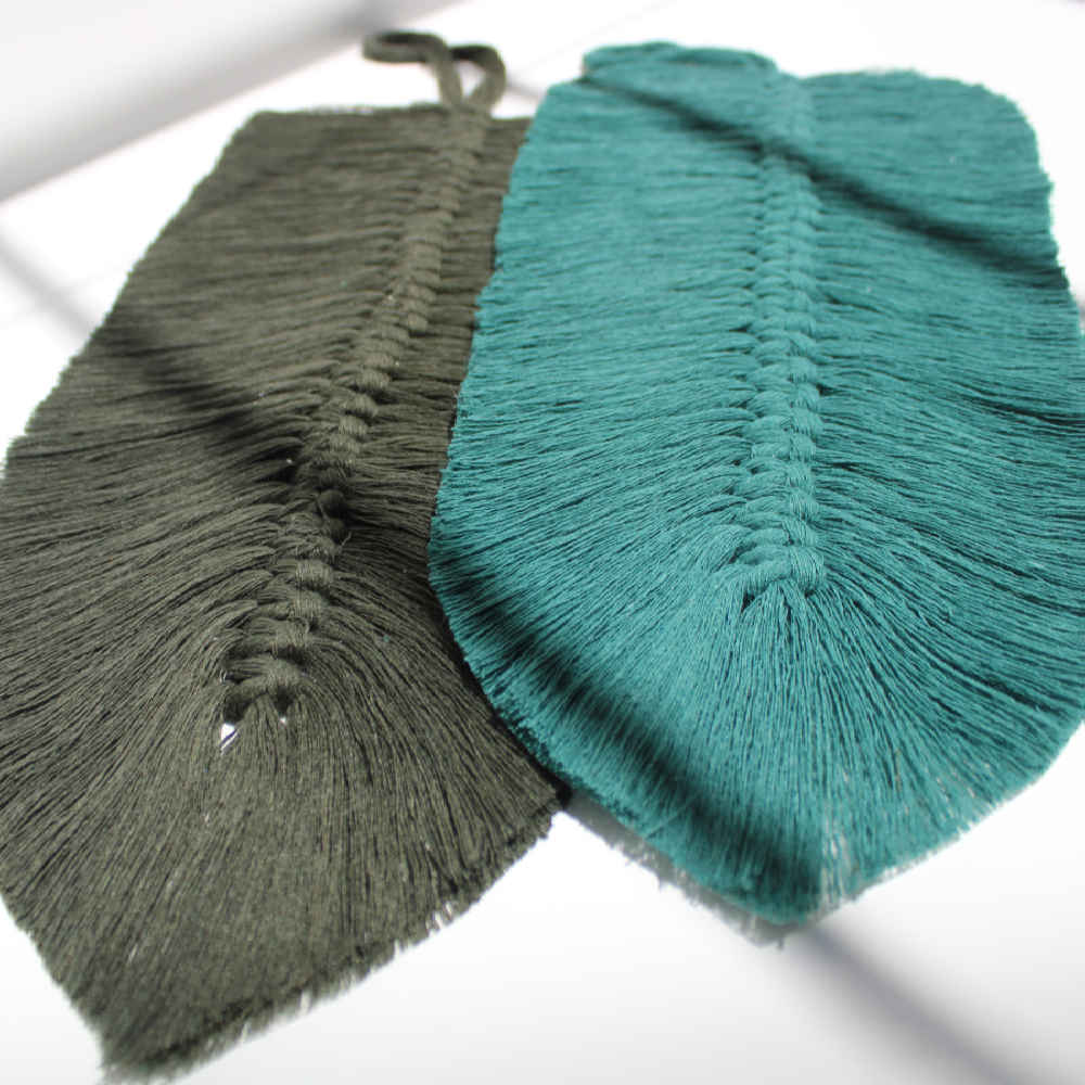 Tapisserie murale en macramé style bohème Barg