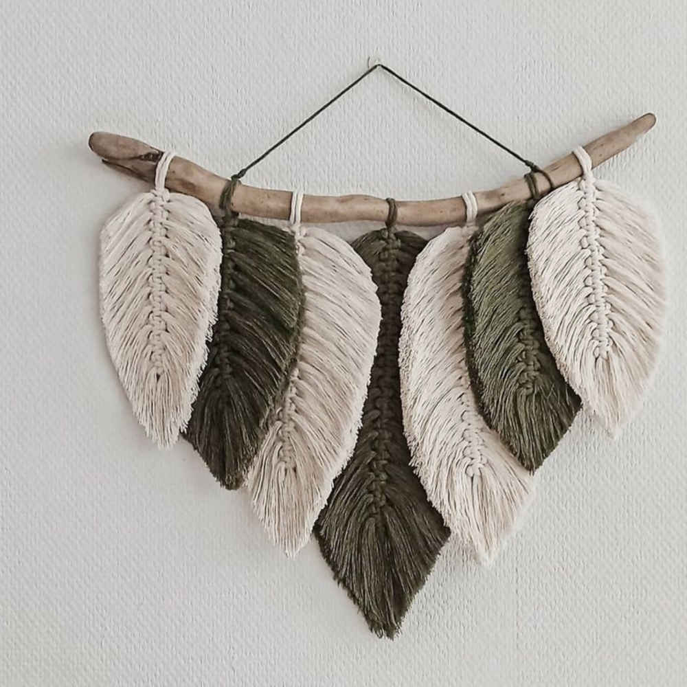 Tapisserie murale en macramé style bohème Hedieh