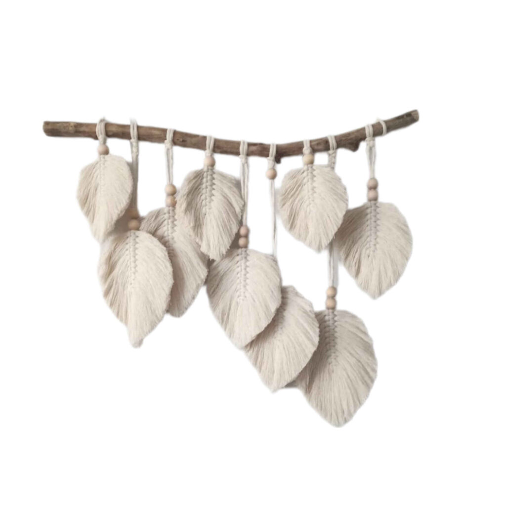 Tapisserie murale en macramé style bohème Roya