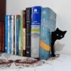 Serre-livres en métal thème chat – adapté pour décor chaleureux ou animalier