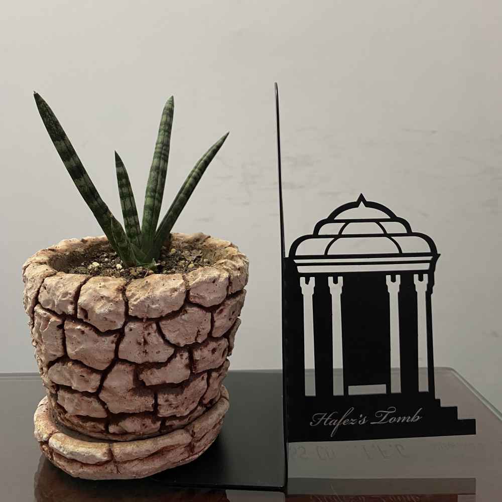 Serre-livres en métal design tombeau de Hafez – adapté pour décoration classique