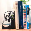 Serre-livres en métal portrait de Hushang Ebtehaj – pour fans de littérature perse