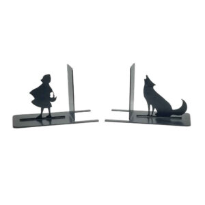 Serre-livres en métal design Petit Chaperon Rouge – touche fantaisiste pour étagères enfants