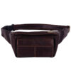 Sac banane en cuir véritable avec ceinture réglable – Accessoire stylé pour un usage quotidien