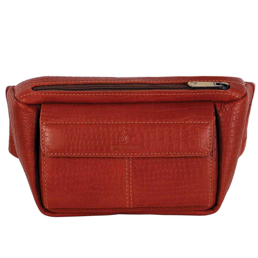 Sac banane en cuir véritable avec ceinture réglable – Accessoire stylé pour un usage quotidien