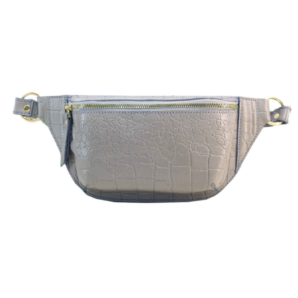 Sac banane en cuir véritable avec ceinture réglable pour femme – Idéal pour un usage quotidien